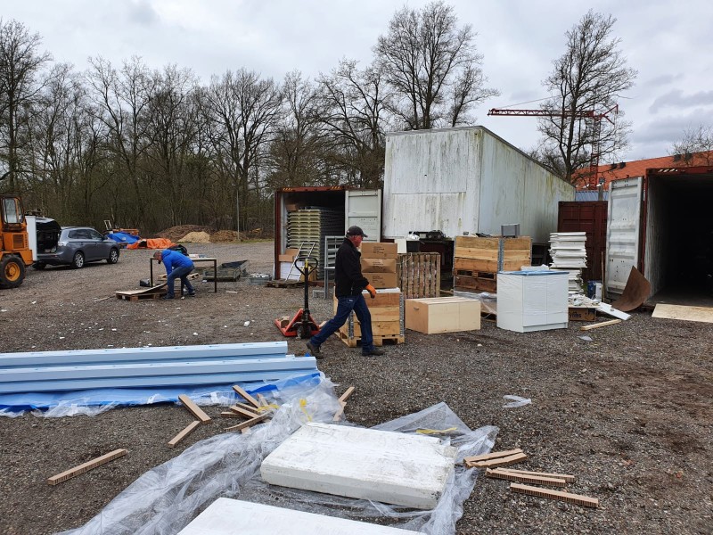 Laden van de containers